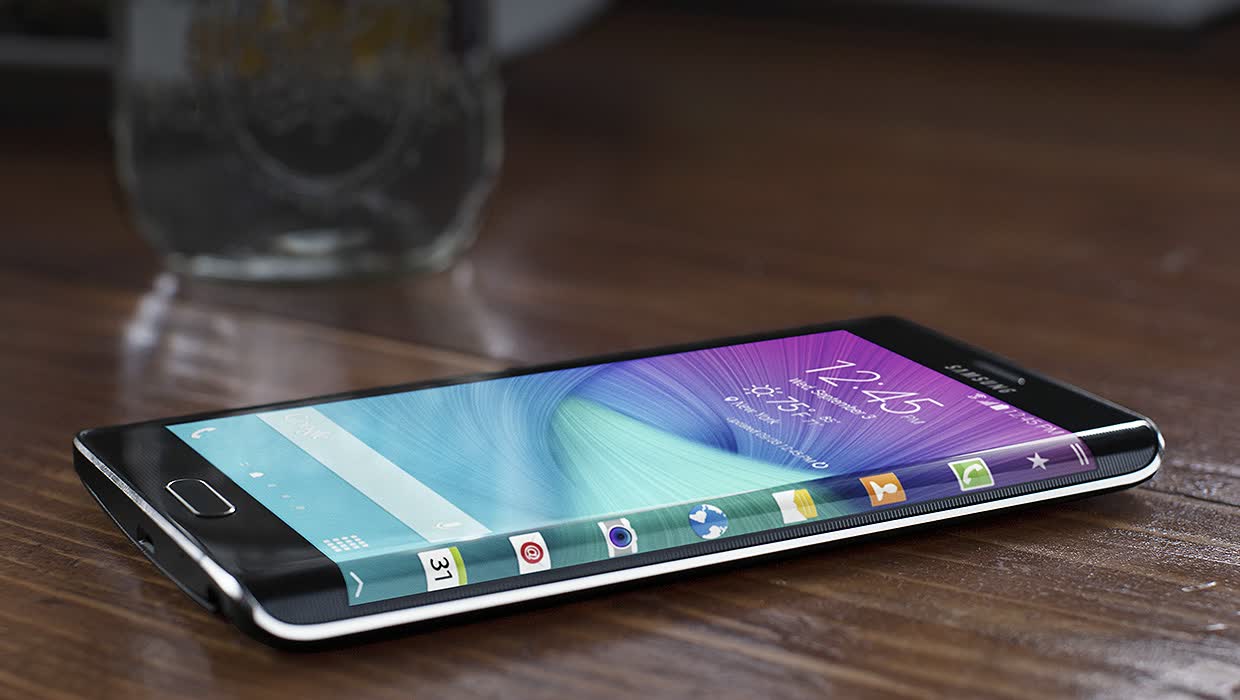 Ecran incurvé du Samsung Galaxy S6 Edge