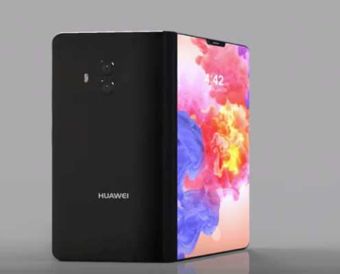 Huawei smartphone pliable concept